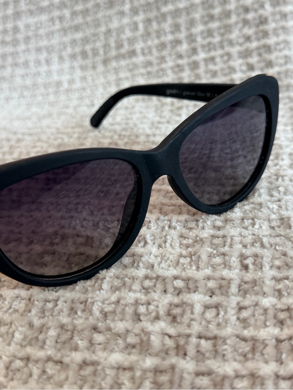 Goodr Brand Classic Black Cat-Eye Women's Sunglasses